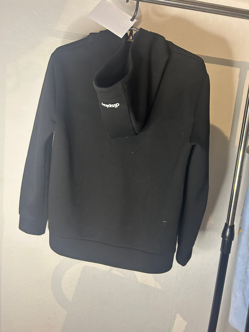 Veste noire display a capuche