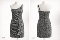 Robe noire et blanche