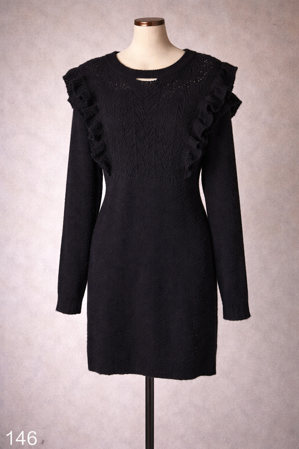 Black sweater dress