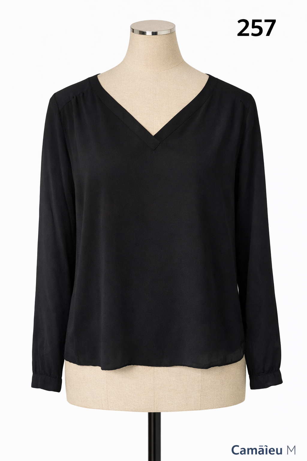 Blouse noire Camaïeu