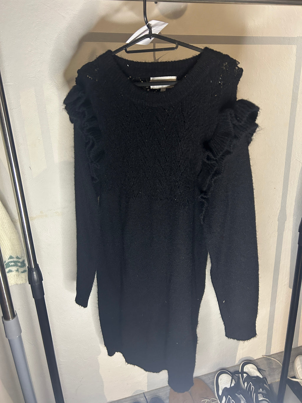 Black sweater dress