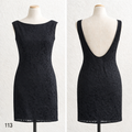 Robe noire en dentelle