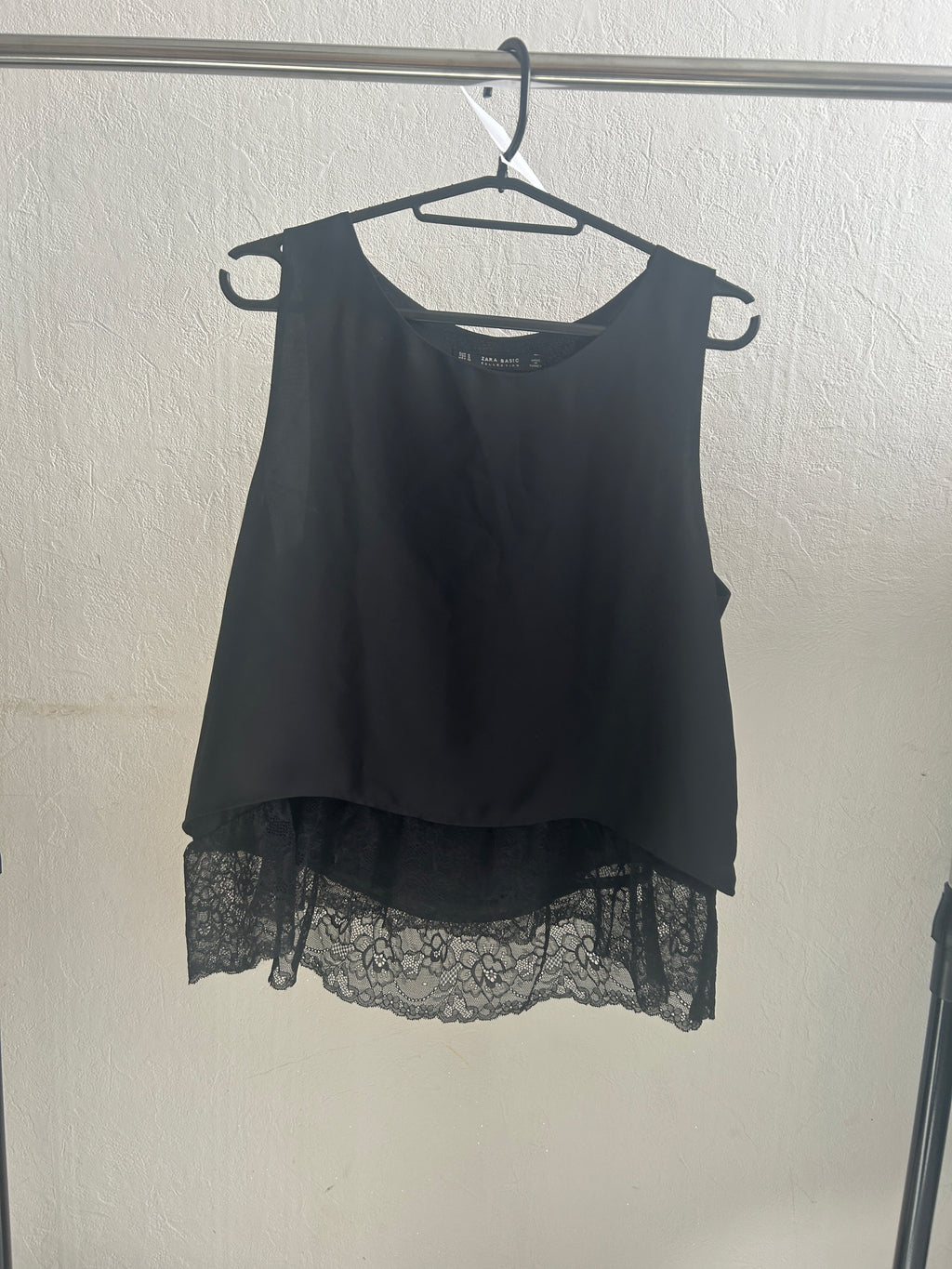 Top noir Zara Basic