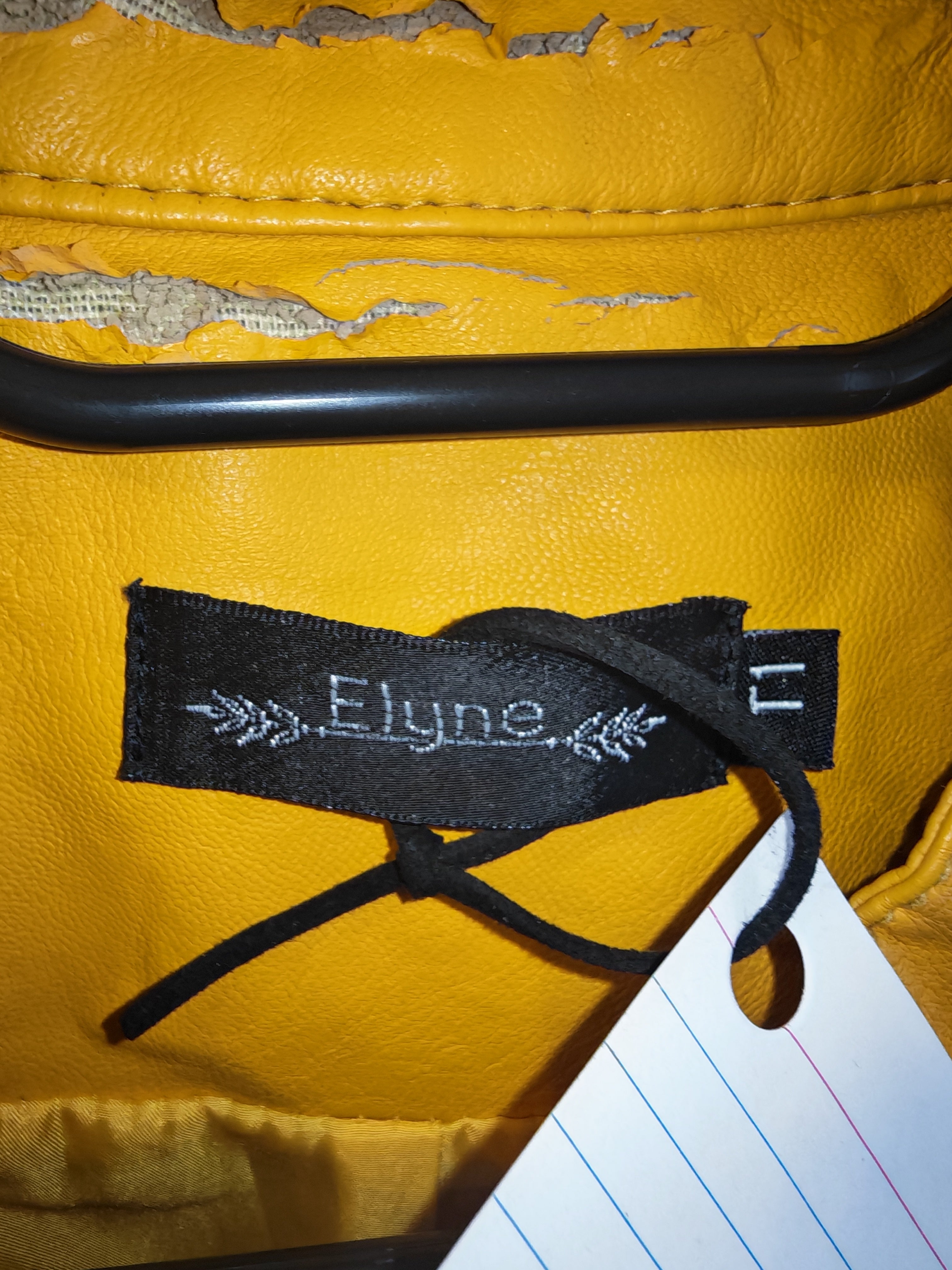 Veste jaune style biker-T1