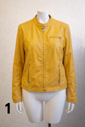 Veste jaune style biker-T1