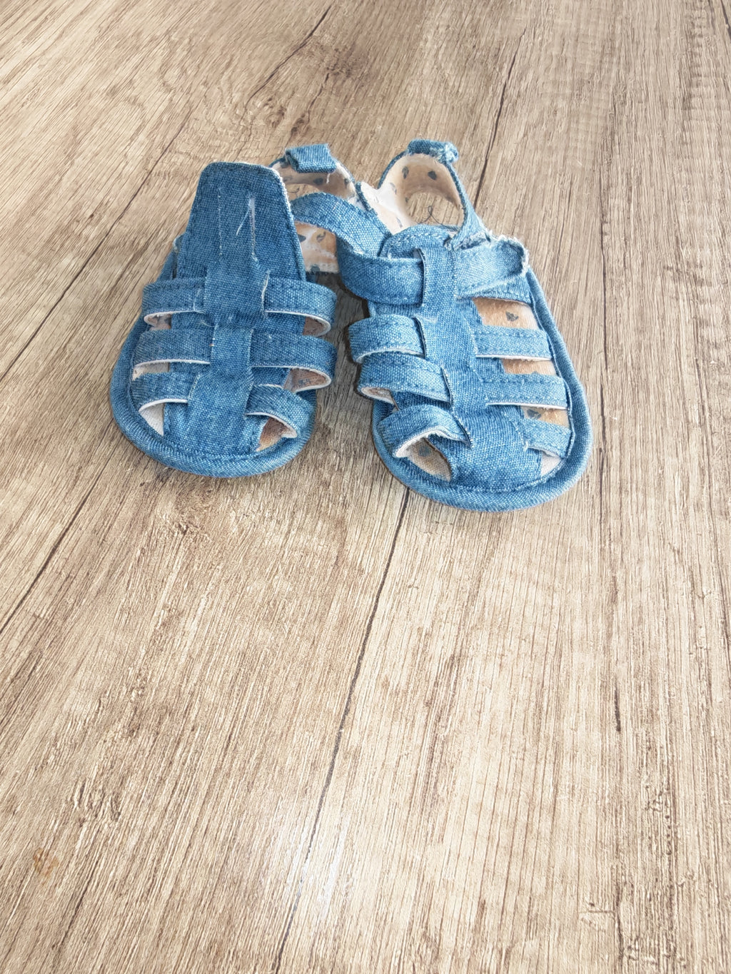 Sandales bleu bebe
