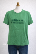 T-shirt vert imprimé