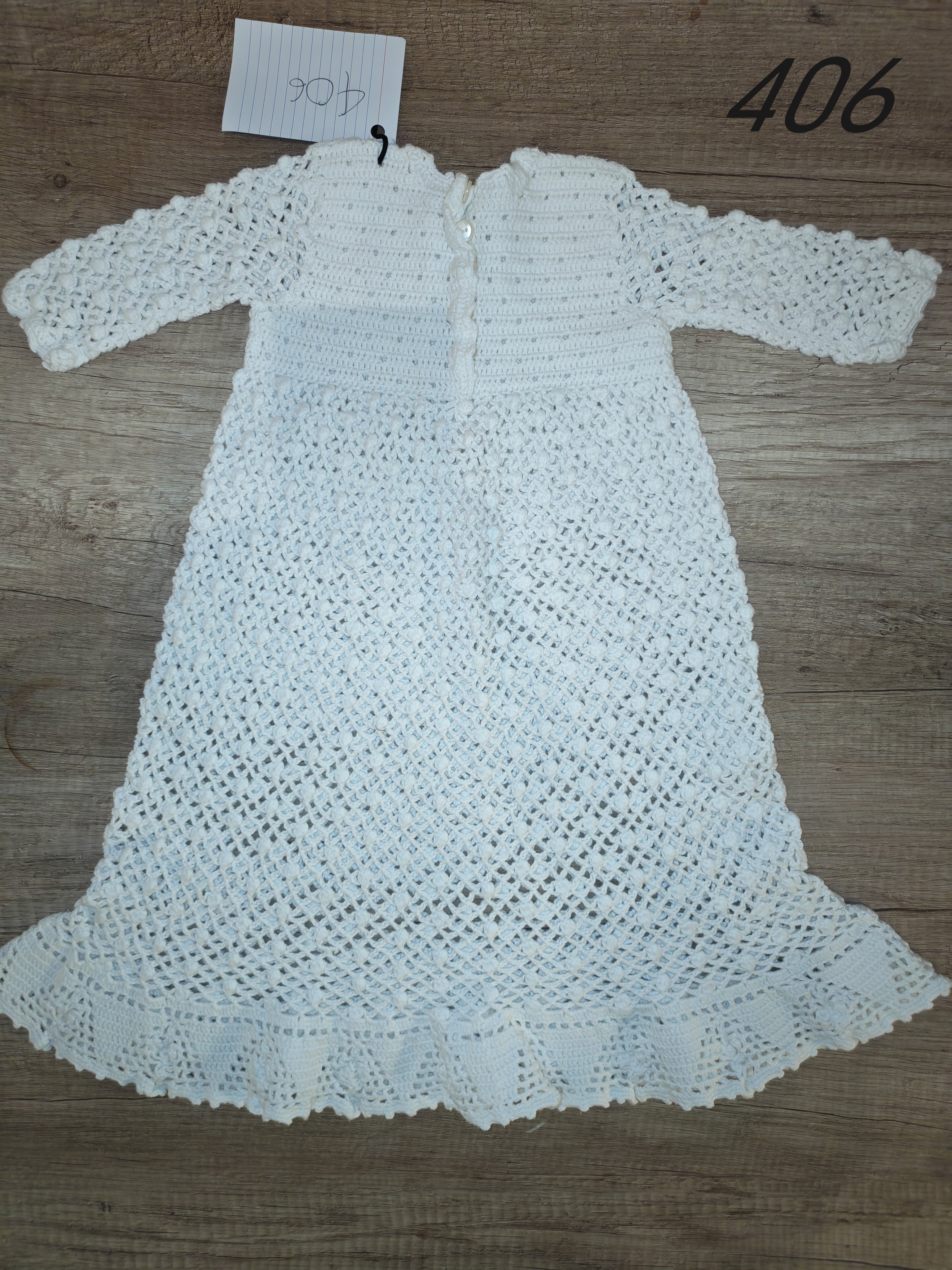 Adorable crocheted baby dress