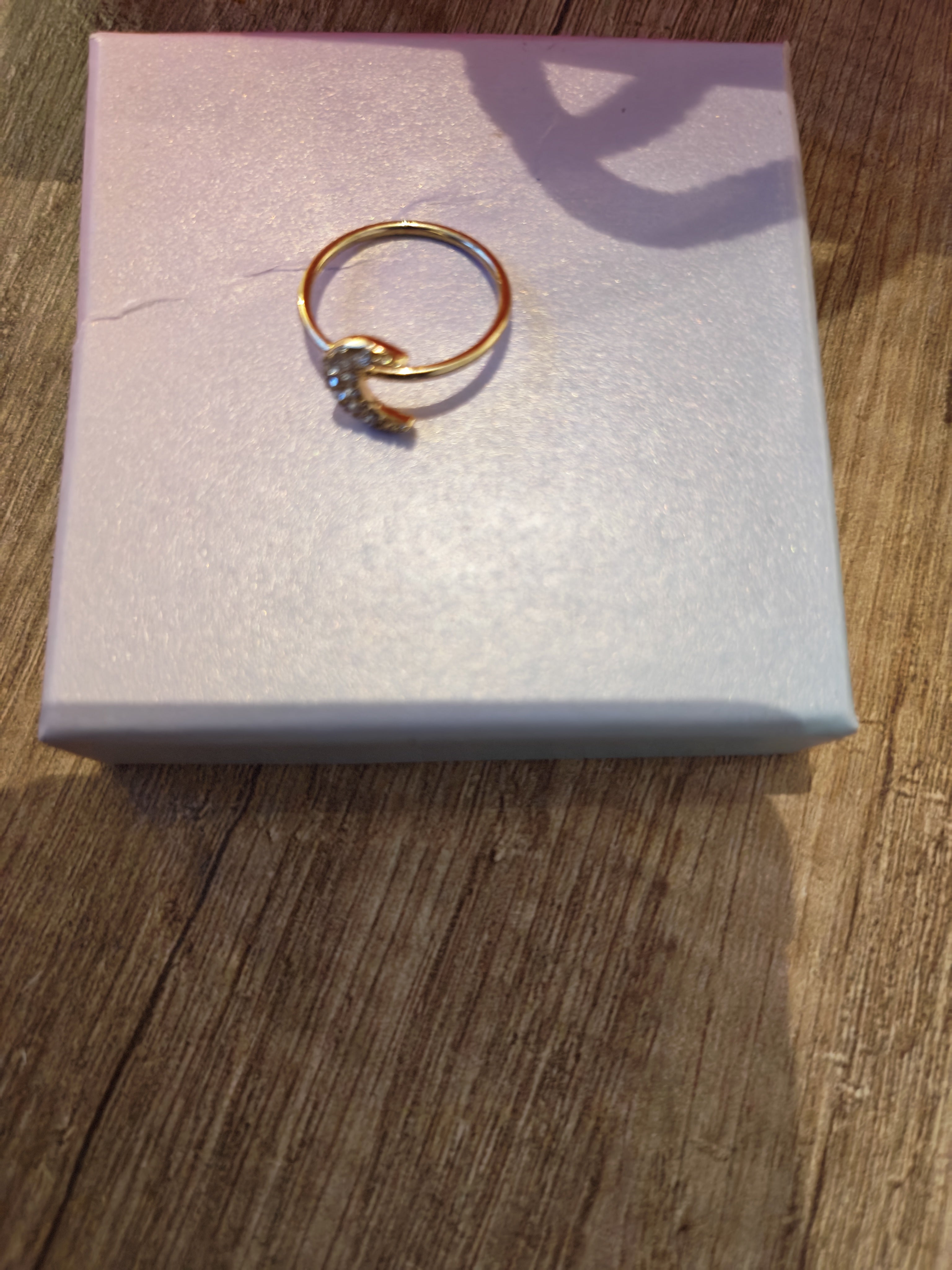 Thin gold-colored ring