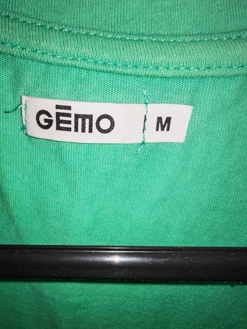 T-shirt vert imprimé