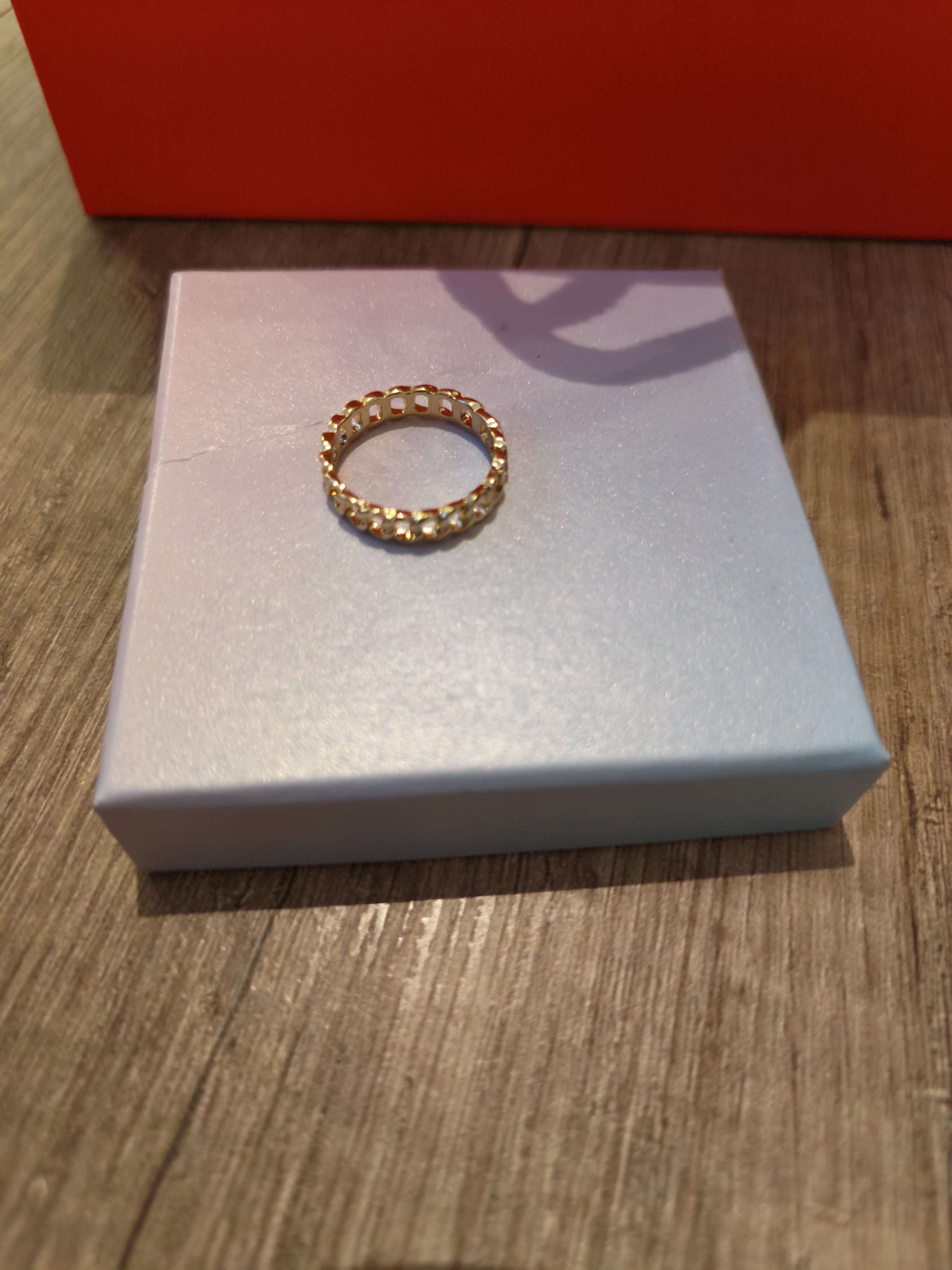 Gold-coloured ring